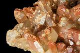 Natural, Red Quartz Crystal Cluster - Morocco #142937-2
